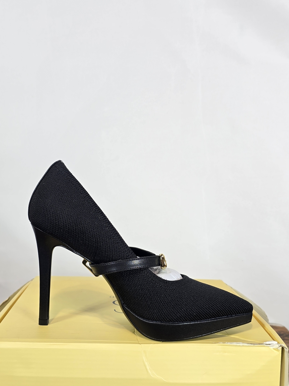 Cosy Island Classic Black Mary Jane High Heel Stiletto Pumps Size 7 - Picture 3 of 16